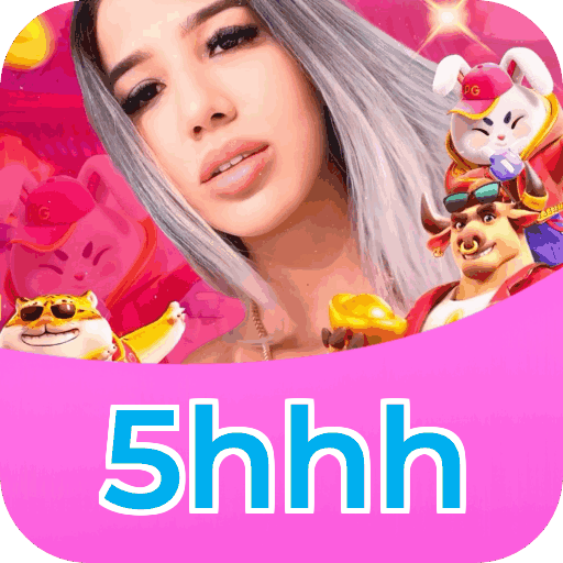 Interface do aplicativo 5hhh mostrando jogos disponíveis no iOS e Android